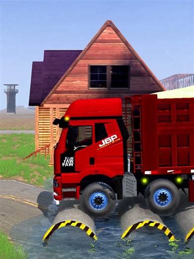 Mudrunner truck china game mod, Truck off road simulator ep464 #automobile #mudrunner #simulation