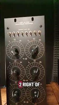 LCR PAN Panorama Studio Switch on VintageMaker Summing Mixer - Left Center - Right panning