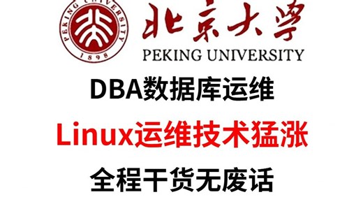 【B站强推DBA数据库运维】全程干货无废话！Linux运维技术猛涨（MySQL/DDL/DCL/php/shell脚本）允许白嫖，学完即就业！