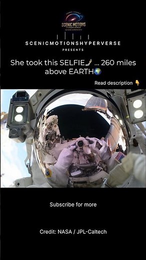 The Space Selfie Taken 260 Miles Above Earth 😳
