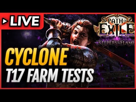 POE 3.27🔴CYCLONE T17 Solo FARM Tests - Slayer League Starter Build🔴Path of Exile