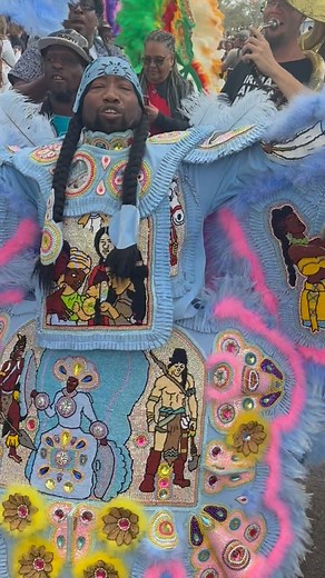 Glen David Andrews on Instagram: "Its Officially Carnival Season my favorite part always in the new Mardi Gras Indian suits in particular, my friend @bigchiefjuanpardo makes it possible for me to see their new suits via social media live stream from @tipitinas I’ve been on tour for the past 13 years and haven’t been home for Mardi Gras but every year I’m able to catch when they come out the door on Mardi Gras morning from @tipitinas at 6 Am its Broadcast Live Im so excited to see what Him & Spy