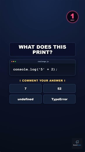 Most devs answer this too fast | Javascript type conversion #coding #code #developer