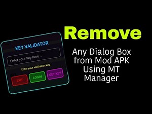 How to Remove Any Dialog Box from Mod APK Using MT Manager