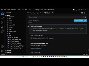 How to set php executable path php Visual Studio Editor