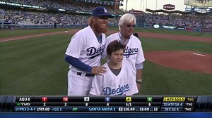 8.6K views · 42 shares | Bob Baffert threw out the first pitch at Wednesday's Dodger game! Check out footage from the event (featuring Justin Turner), plus get first-pitch advice from our own Joaquin Jaime! | FanDuel Racing | Facebook
