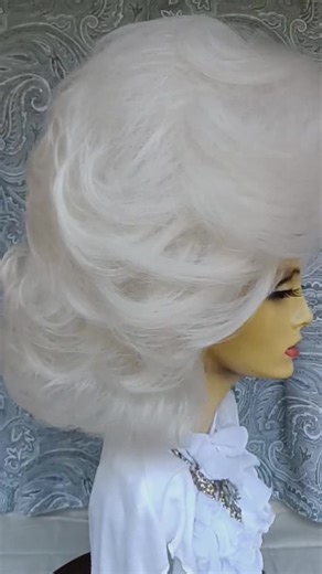 Dramatic Drag Bouffant, French Vanilla Blonde, Lace Front, Drag Queen Pageant Wig, Drag Hostess, Stage Character Wig - Etsy