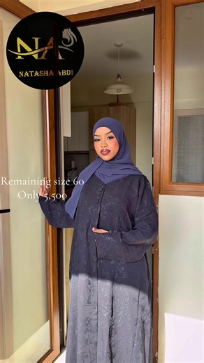 Stylish Blue Navy Abaya at Natasha Shop