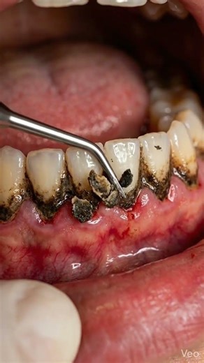Extreme Black Tartar Removal | Satisfying Deep Teeth Cleaning Transformation