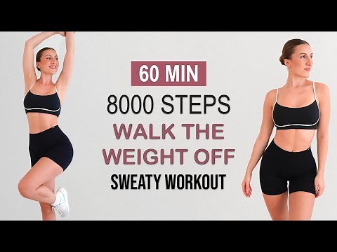 8000 STEPS IN 60 MIN | High Intense Walking Workout to Lose Fat | Dancy, Full Body, No Repeat