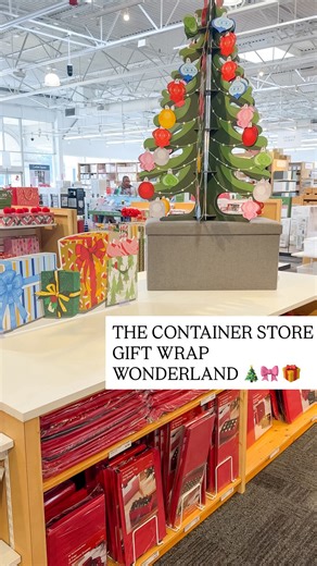 Shelby Parks on Instagram: "Who would’ve thought?! #ad Life hack: @thecontainerstore is your one-stop-shop for all things gift wrapping this holiday season 🎀 I love it because: a. You’re not stuck waiting on a delivery when you run out of wrapping paper mid-wrap session b. They have so many variations of each print that you can mix and match to create a stunningly cohesive stack under the tree The paper is so high-quality, the prints are gorgeous, and the rolls are just $9.99! Whether you toss