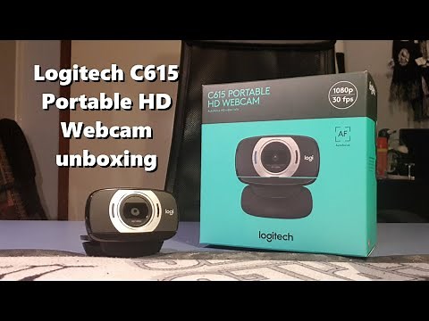 Logitech C615 Portable HD Webcam unboxing
