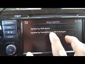 Map update on 2018 Nissan Rogue SL AWD via wifi
