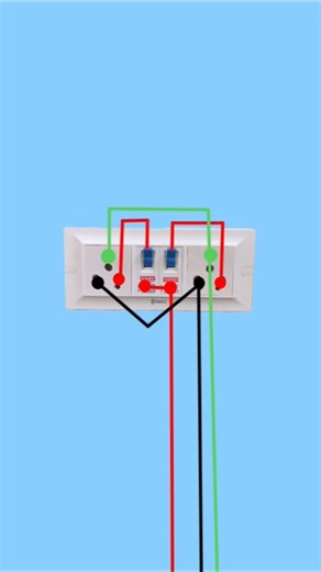 2 MCB 2 socket board wiring diagram #shorts