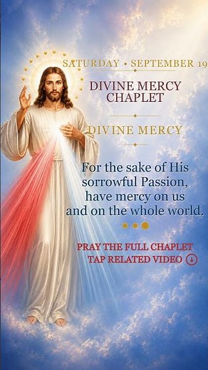 Pray the Divine Mercy Chaplet With Us 🙏