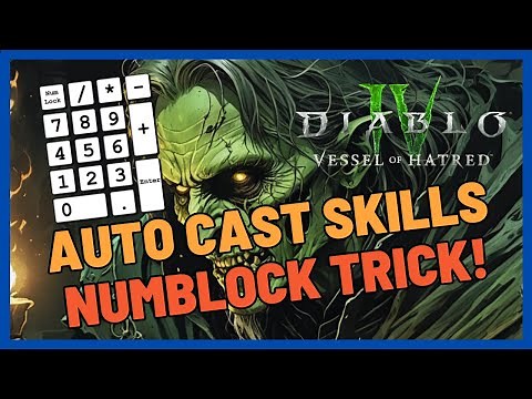 Diablo 4 Numblock Trick - How to Auto Cast