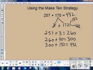 Addition: Make Ten Strategy with Larger Numbers
