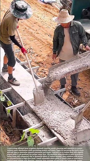 How to Build Efficient Farm Irrigation Channels #smartfarming #gardeningtips #farmingtips