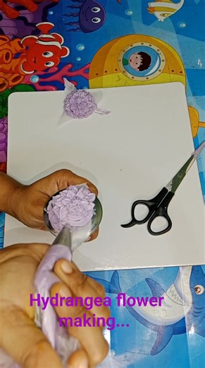 Hydrangea flower making.... | The Royal Cake