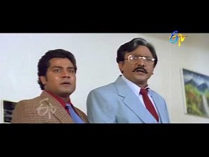 Subhavaartha Telugu Movie | Arjun warning Narra Venkateswara Rao Scene | Arjun | ETV Cinema