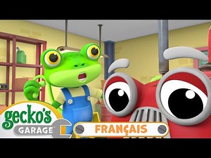 Gecko essaie de réparer le tracteur ! | Le Garage de Gecko｜Camions pour enfants