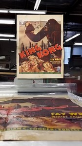 Check out this incredible restoration of a vintage "King Kong" (1933) poster from Belgium by Fourth Cone Restoration! It's so interesting to see how this kind of work is done. Especially so when it's done for the Eighth Wonder of the World! 👑🦍 #KingKong #KingKong1933 #Kong | King Kong