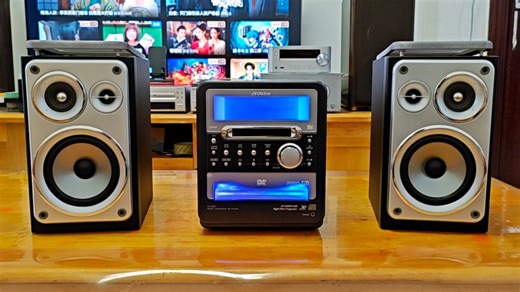 狗仔唛全能小型HiFi音响DVD卡带CD MD播放功能强大音质好，玩家必备，有喜欢的吗