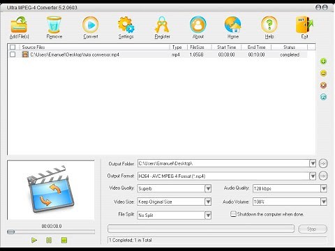 Descargar e instalar conversor de audio y video Ultra MPEG video converter (resubido - nuevo link)