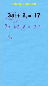 Solving simple equations #maths #algebra #help