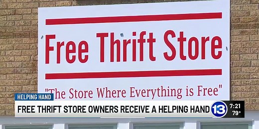 Free Thrift Store owners receive a helping hand