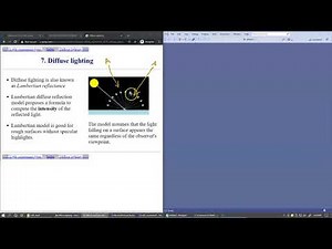 10.2 Diffuse lighting model, Lambertian reflectance