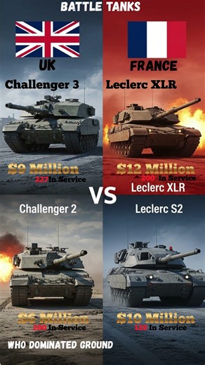 UK 🇬🇧 vs France 🇫🇷 — Battle Tanks 🔥🔥