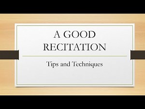 Z'agenta's poetry lesson | A Good Recitation | Tips and Techniques