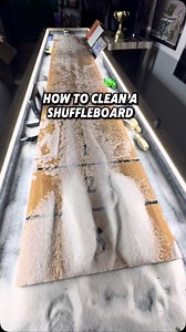 How to clean a shuffleboard 🔥 | Ice Shuffleboard