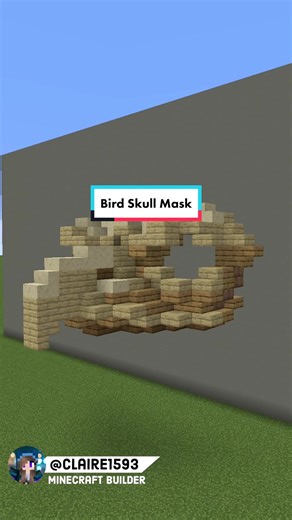 Bird Skull Mask Tutorial | Minecraft Build Guide