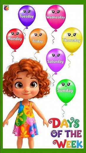 The days of the week balloons #kidslearning #staylittlechannel #numbers