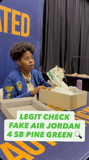 Sneaker Con on Instagram: "Nothing gets passed our Authenticator ✅ Legit Check Air Jordan 4 SB Pine Green"