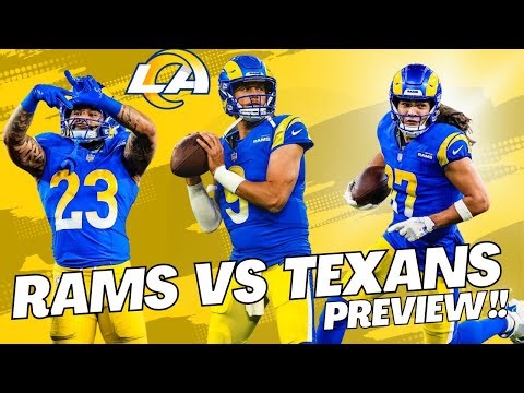 Week 1 Preview: Rams vs Texans