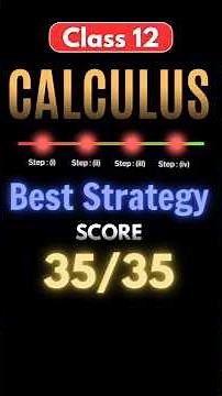 🚨 Best Calculus Strategy Class 12 Maths 🎯 | Score 35/35 | CBSE Board Exams 2026
