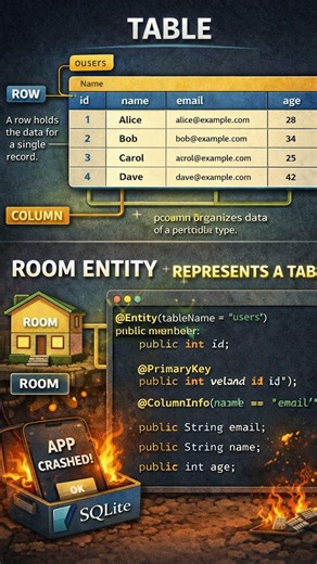 What is Entity in ROOM Database? #androidtutorial #coding #kotlin #android