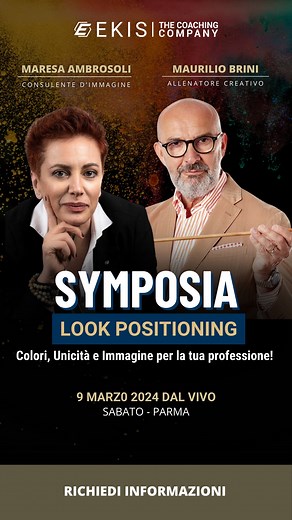 Symposia - Look Positioning Unicità, immagine, colori e look come bigliettino da visita!📇 Cosa ti contraddistingue come Coach? In cosa consiste la tua unicità? In questa giornata scoprirai degli strumenti concreti per creare la tua immagine e divulgare il tuo messaggio e la tua Brand Identity!🎨 🤝 Lezione verticale per la professione del Coach 🗓️ 9 marzo ⌚️ 9:00 - 12:00 / 14:00 - 18:00 📍 Parma 🏨 Hotel Link 124 Inoltre… ➡️ Domenica 10 marzo avrai l’opportunità di scegliere di partecipare anc