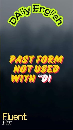Common English Mistake ❌ “I Did Not Went Home” | Learn Correct English #Shorts
