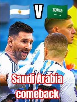 Saudi Arabia's comeback vs Argentinian national team 🥶#football #argentina #messi #algeria #worldcup