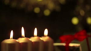 Christmas Candles Burning Loop On Dark Stock Footage Video (100% Royalty-free) 4797776 | Shutterstock