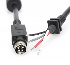 [Hot Item] 4 Pin DIN Connector Cable Ferrite Strain Relief Strip End Power Cord