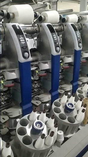Autoconer machine || winding #yarn #spinning #machine #factory