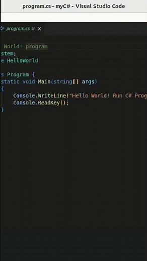 how to run C# on Ubuntu