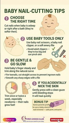 👶 Baby Nail-Cutting Tips ✂️