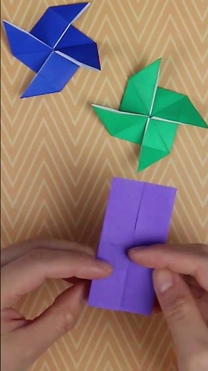 Origami Pinwheel #origami #papercraftideas