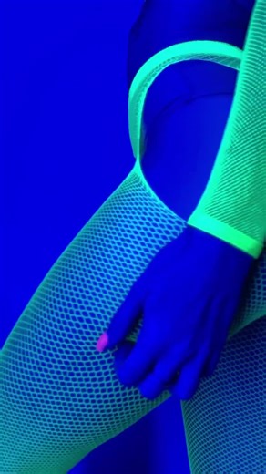 Blacklight Rave Women Outfits Neon Acid Fishnet Top and Bodystocking Tights UV Reactive Lingerie - Etsy